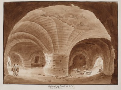 Basement of the Temple of Fortune and Rest, 1833 by Agostino Tofanelli